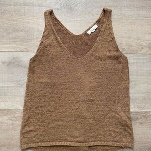 Knit Brown Tank Top